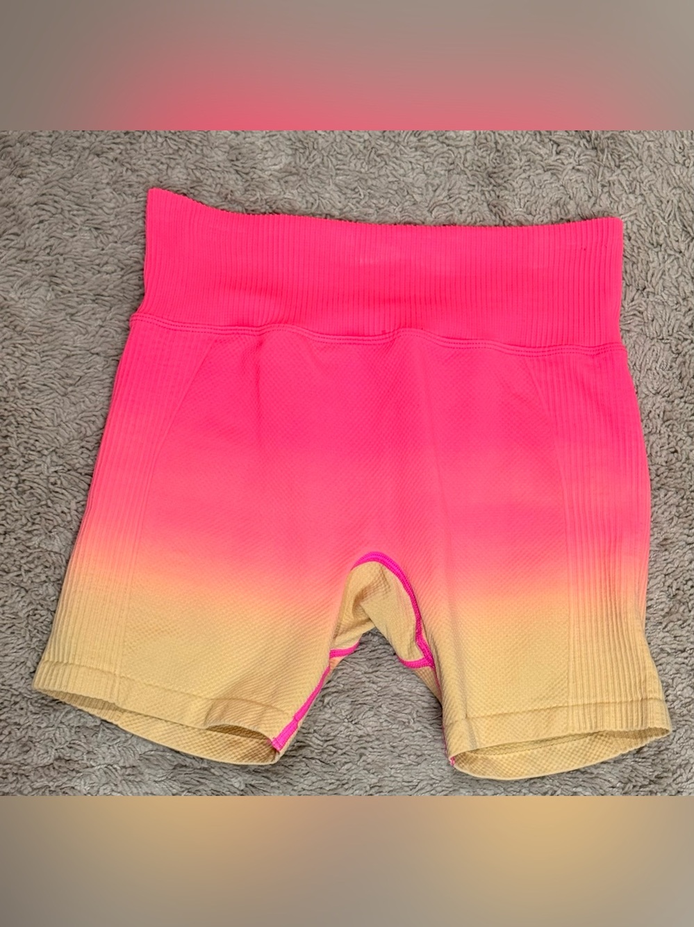 PINK Ombré high waisted shorts size S